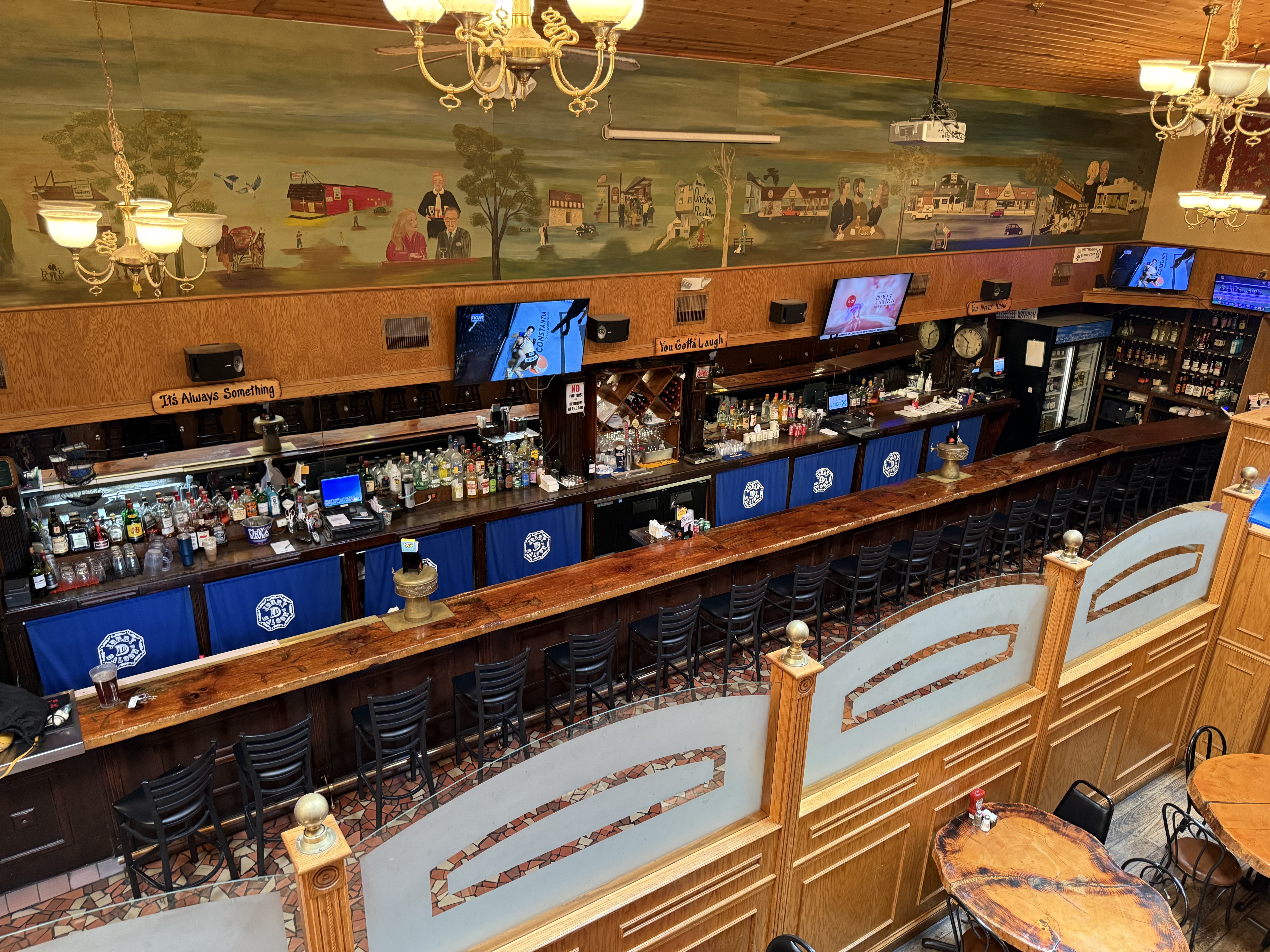 Interior of Jerry D's Saloon